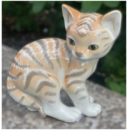 PORSLINSFIGUR KATT